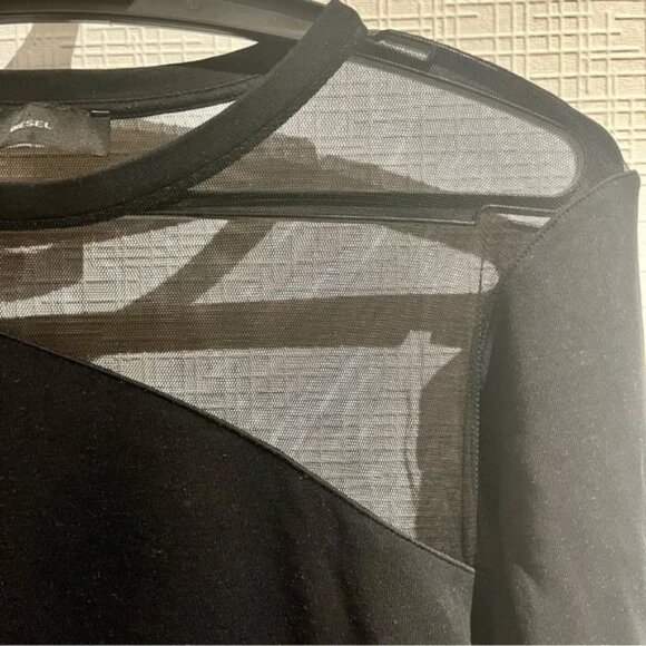 Gasoline Mesh Panel Cutout Elbow Mini Dress - Picture 4 of 9